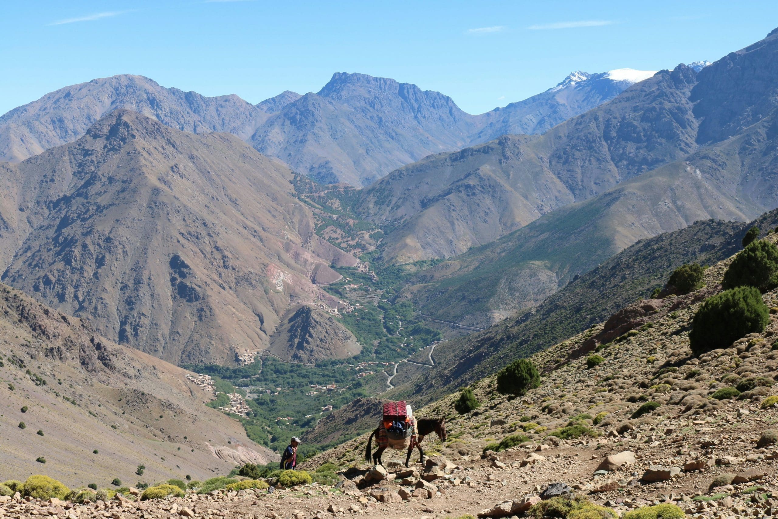 Mountain landscape in Morocco, a scenic stop on a longer itinerary